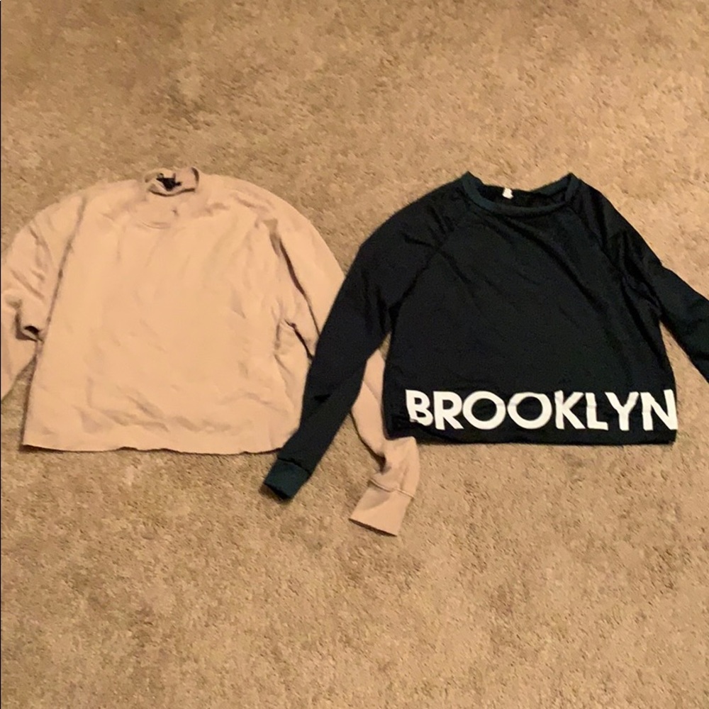 2 for 1 price long sleeve crop tops